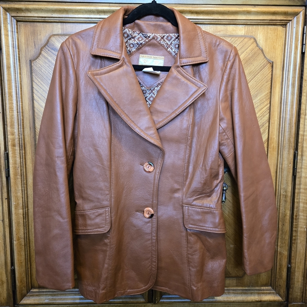 Vintage Woman's Leather Blazer From The Bay
